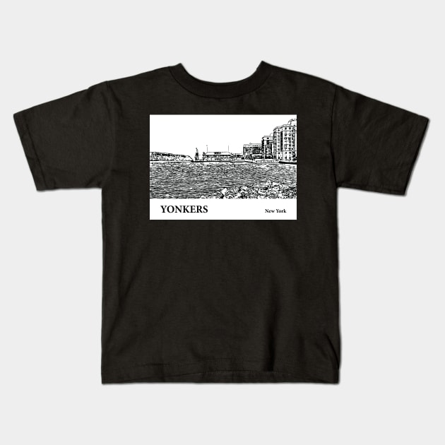 Yonkers - New York Kids T-Shirt by Lakeric